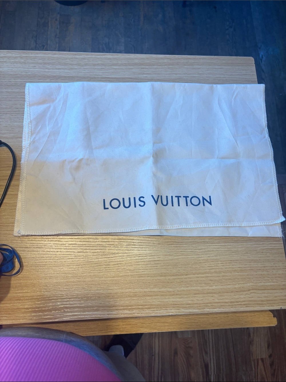 Louis Vuitton Dust Bag with Navy Logo